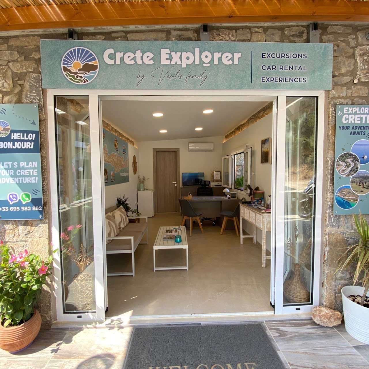 Crete Explorer office at Mononaftis Beach